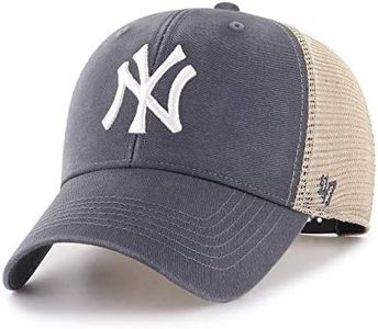 '47 MLB Flagship Wash Mesh MVP Adjustable Hat, Adult One Size Fits All - New York Yankees Navy