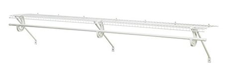 ClosetMaid 5632 Super Slide Ventilated Shelf Kit with Closet Rod, 6' x 12, White by ClosetMaid