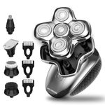 Head Shavers for Men, MAXGROOM 5D Electric Head Shaver for Bald Men, Waterproof Wet & Dry Use Hair Shaver, Rechargeable Head Razor with USB Charging (Black)