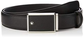 Montblanc Unisex Adult's Classic Line Belt, Black, 120 UK