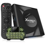 EASYTONE Android TV Box 2024, 4GB RAM 32GB ROM, Android 13.0 OS, RK3528 Quad-Core, 8K Ultra HD, WiFi 6, 2.4G/5G Dual-Band, Bluetooth 5.0, USB 3.0, HDR10+, Mini Wireless Keyboard Included