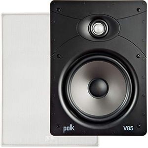 Polk Audio V85 High Performance Vanishing in-Wall Speaker (V85),White