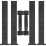 Magnetic Decorative Garage Door Hinges Hardware Kit Attractive Curb Appeal Faux Hinges Handles Decor Hardware 1 Carriage Door Accents 4 Hinges + 2 Handles Black