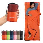 JAICOM Sleeping Bag Liner, Travel Sheets & Adult Sleep Sack, Ultralight and Portable Summer Sleeping Bag - Ideal for Backpacking, Hotels and Hostels, Business Trips, Camping