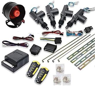 Unifizz Car Remote Central Locking Kit Keyless Car Door Anti-Theft Alarm System Kit Universal