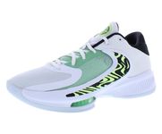 Nike Men's Zoom Freak 4 Basketball Shoes, White/Black-barely Volt, 11