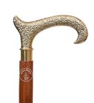 Samara Nautical Weekend Sale - Premium Quality - Derby Canes and Walking Sticks with Brass Handle - Affordable Gift Wooden Decorative Walking Cane Fashion Statement for Men/Women/Seniors/Grandparents