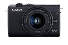 Canon EOS M200 MILC 24.1 MP CMOS 6000 x 4000 pixels Black EOS M200, 24.1 MP, 6000 x 4000 pixels, CMOS, 4K Ultra HD, Touchscreen, Black