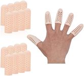 Gel Finger Cots (Breathable, Latex Free), Silicone Finger Protectors with Hole, Finger Gloves(16 PCS), Finger Sleeves Covers for Finger Cracking, Blisters, Arthritis, Eczema, Trigger Finger