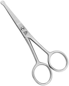 ARSUK Dog Scissors for Grooming Face and Paws, Ear and Eyes - Blunt Rounded Tip to Trim any (Cat and Dog) Hair Securely Length 4.5-Inch Stainless Steel