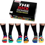 United Oddsocks The Sock Exchange - Box of 6 Mens Odd socks UK 6-11, EUR 39-46