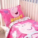 Nemcor Peppa Pig 3-Piece Toddler Bedding Set, Pink