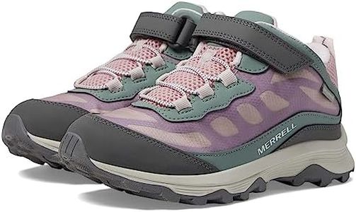Merrell velocità Moab Mid A/C WTRPF, Scarpa da Ginnastica, Rosa Oliva Polveroso, 34 EU