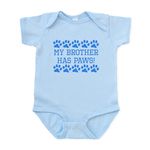 CafePress My Brother Has Paws Body Suit - Cute Infant Bodysuit Baby Romper