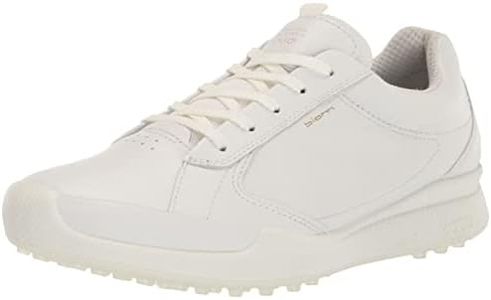 ECCO Women's Biom Hybrid Original Hydromax Water Resistant Golf Shoe, White, 9-9.5