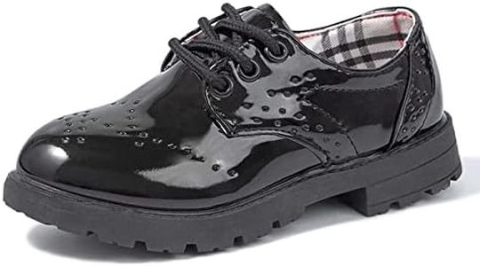 Tutoo Child Toddler Kid Boys Girls Oxfords Shoes Classic School Formal Party Dress Shoes Loafer Flats(Toddler/Little Kid) Black Size: 9.5 Toddler