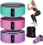 JHFGO Resistance Bands Portable Exercise Bands Anti-Slip Resistance Loop Set Natural Latex Fitness Bands for Weightlifting Pilates and Strength Training for Home, Gym Office Yoga.