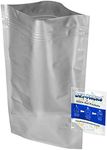 20x30" Aluminized Moisture Barrier & Static Shielding Zipper Bags with 10 Gram Silica Gel Packets, Set of 10 - DZ20x30-10GR.INDICATING-10PK