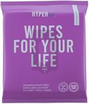 HyperGo Body Wipes - No Rinse Wet Wipes for Adults, All Natural Shower Bathing Wipes, Refreshing Body and Face Cleansing Wipes for Women and Men, 20 Extra Large Disposable Washcloths, 12x12 Lavender