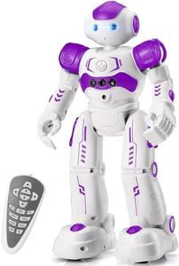 KingsDragon RC Robot Toys for Kids, Gesture & Sensing Programmable Remote Control Smart Robot for Age 3 4 5 6 7 8 Year Old Boys Girls Birthday Gift Present,Purple