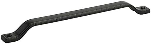 Amerock | Kitchen Cabinet Pull | Matte Black | 10-1/16 in (256 mm) Center-to-Center | Jolene | 1 Pack | Furniture Hardware | Cabinet Handle | Bathroom Drawer Pull