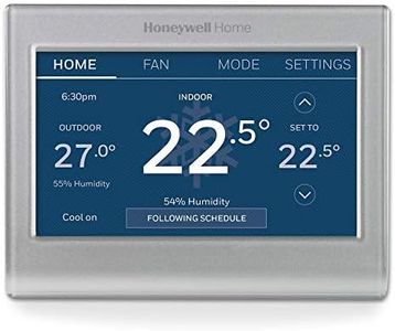 Honeywell Home RTH9585WF Wi-Fi Smart Colour Thermostat, 7-Day Programmable, Touchscreen, Energy Star, Alexa Ready, C-Wire Required, Not Compatible with Line Volt Heating, Silver