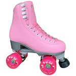 Jackson Ultima Finesse Viper Nylon Outdoor Roller Skates, Women’s Size 5, Pink with Pink Pulse Lite Wheels