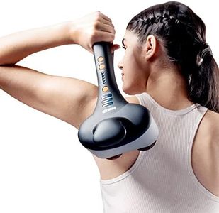 beatXP Thunder Pro Double Headed Full Body Pain Relief Massager with Infrared - Deep Tissue Massage - Acupressure for Relaxation - Foot & Body Massager with up to 18 Months Warranty (Jade Black)