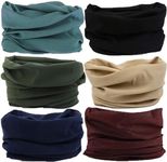 Neck Gaiter for Men Women Headwear Bandana Head Wrap Face Scarf Mask Cover Warmer Balaclava-Seamless & Versatile (A-Classic Solid 1)