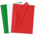 CHRORINE 60 Sheets Christmas Tissue Paper Multicolor Art Gift Wrapping Tissue Paper Bulk for DIY Crafts Decor Christmas Holiday Party （ Red/Green/White）