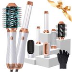 6 in 1 Air Styler Hair Dryer Brush, Air Curling Wand, Ionic Blow Dryer Brush Frizz-Free, Detachable Hair Dryer Set, Volumizer, Hot Air Brush Thermal Straightening, Curling, Drying, Hair Styling Tools