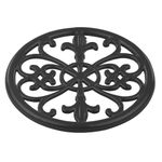 HOME BASICS TR44397 Cast Iron Fleur De Lis Trivet