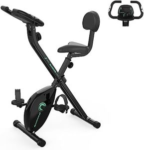 GEARSTONE Cyclette,Bicicletta magnetica pieghevole,Bicicletta da fitness,Trainer indoor pieghevole per allenamento cardio a casa,Sensore del polso,Supporto per telefono,