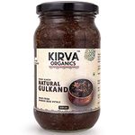 Kirva Organics Natural Gulkand | Damask Rose Petals & Rock Sugar - Kesar Elaichi - 500gm (500gm x 1)