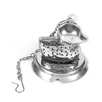 Keenso Tea Strainer, Food Grade Stainless Steel Loose Leaf Tea Infuser Sturdy Cute Animal Shape Infuser Herbal Spice Infuser Ball Strainer With Long Chain Hook for Loose Leaf Tea Spice Seasoning