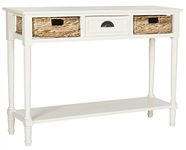 Safavieh American Homes Collection Christa Distressed White Storage Console Table, AMH5737B