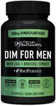 DIM 300mg For Men | Estrogen Blocker & Aromatase Inhibitor | Men's Hormone Balance & Fitness Booster Supplement | Diindolylmethane Plus CDG & Sulforaphane for Mens Health | Gluten-Free | 60 Capsules