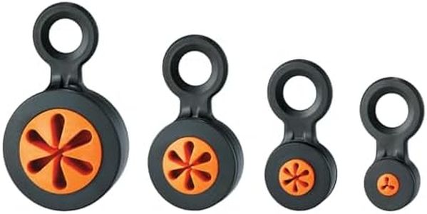Hand Tool Attachment Slips, Easy Slide On Design, Connects to Tool Lanyards, Squids 3740, Variety Pack, 4-Pack,Black & Orange