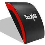 Yes4All 15.2" Ab Exercise Mat No Tailbone | Protecting Pad | Abdominal Wedge for Full Range of Motion Sit Up, Abs Workout, Lower Back Support and Stretches Ab Muscles Red