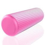 BETHLETH Premium Foam Roller for Back Pain More Practical Massage Roller for Muscle Relaxation Long Foam Roller for Knee Exercise & Muscle Recovery Exercise Roller for Home Gym & Stretching - 30Cms (Pink)