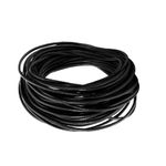 Leather Cord 2mm 5 Metres Black - Cowhide Leather Round Throng String ​For Bracelet Necklace Jewellery Making DIY Crafts​