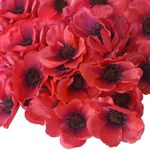 sesameless 50 Set Red Poppy Artificial Flowers,Remembrance Day Decorations,Lest We Forget,Poppy Decorations for Veterans Day,Remembrance Day,Memorial Day,Wedding Home Grave Garden Ornament