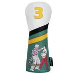 WONXISEN Golf Club Headcover for Fairway Woods Funny Style Premium Leather Golf Headcovers Set with Embroidery Tags (3)