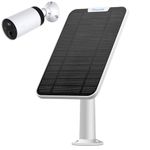 4W Solar Panel Charging Compatible with TP-Link Tapo C420/C420S1/C420S2/C420S4/C425 Camera, with 13.1ft Waterproof Charging Cable, IP65 Weatherproof,Includes Secure Wall Mount(1-Pack)