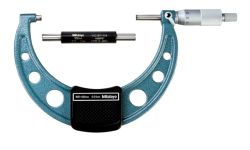 Mitutoyo 103-141-10 Outside Micrometer, Baked-enamel Finish, Ratchet Stop, 100-125mm Range, 0.01mm Graduation, -0.003mm Accuracy