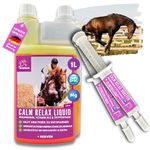 EMMA® Magnesium Vitamin B12 for the horse - Saving set I Supplementary food for the nerves, for stress, plus 2 Booster L-Tryptophan I 1 L + 2 Booster