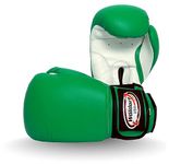 WOLDORF USA Water Resistant Nylon Boxing Gloves Kickboxing Muay Thai Punching Bag Gloves Vinyl Green - Durable Boxing Gloves - Multi-layered Foam Padding Offers Unbeatable Men Women Fight Gloves 16oz