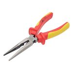 MichaelPro MP003067 8-Inch Insulated Long Needle Nose Plier, 1000V VDE Certified, Jaws Hardness HRC58 to 62, Two-Toned Anti-Slip Handles