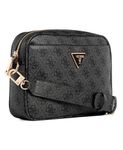 GUESS Women's Meridian Camera Bag Crossbody, Coal Logo, One Size