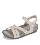 BareTraps Women's Danny Platform Sandal, Ash, 11 M US